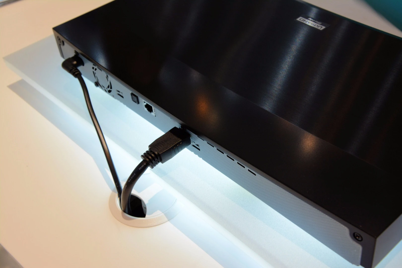 The hardware is capable of upscaling lower resolution disk content to UHD, and will support 4K streaming services