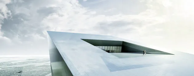 Skipark 360 features restaurants, shops, spa, hotel and conference facilities with panoramic views (image from skipark360)