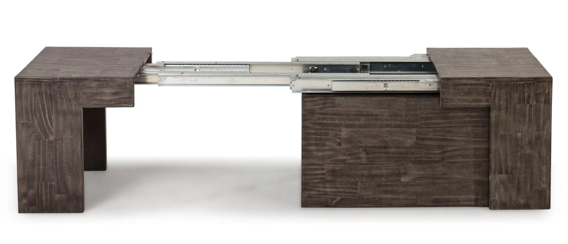 The bench in mid-transformation