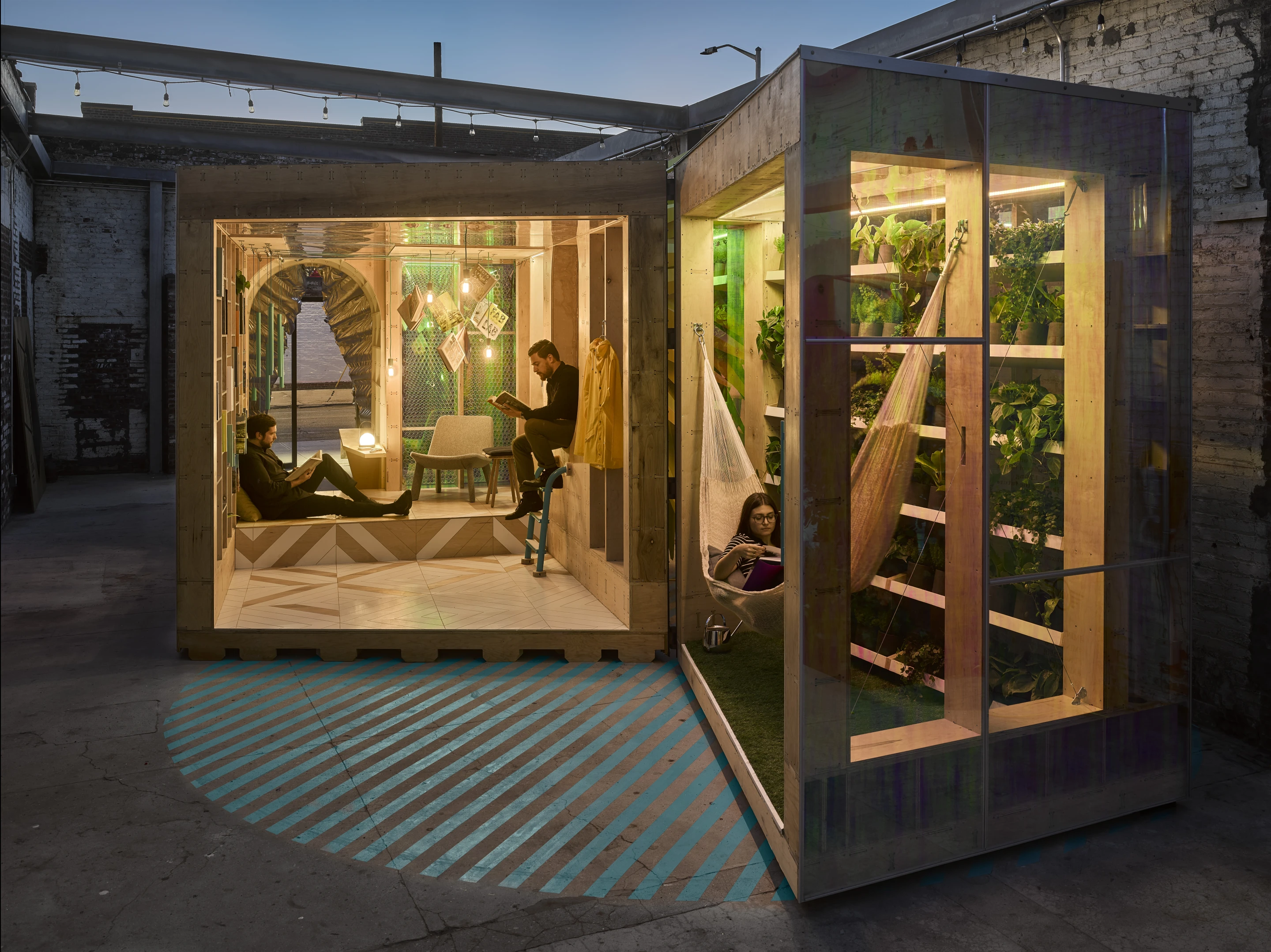 Mini's Urban Cabin, a temporary structure shown at the London Design Festival 2017
