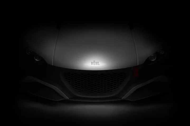 Teaser image of the VŪHL 05 supercar