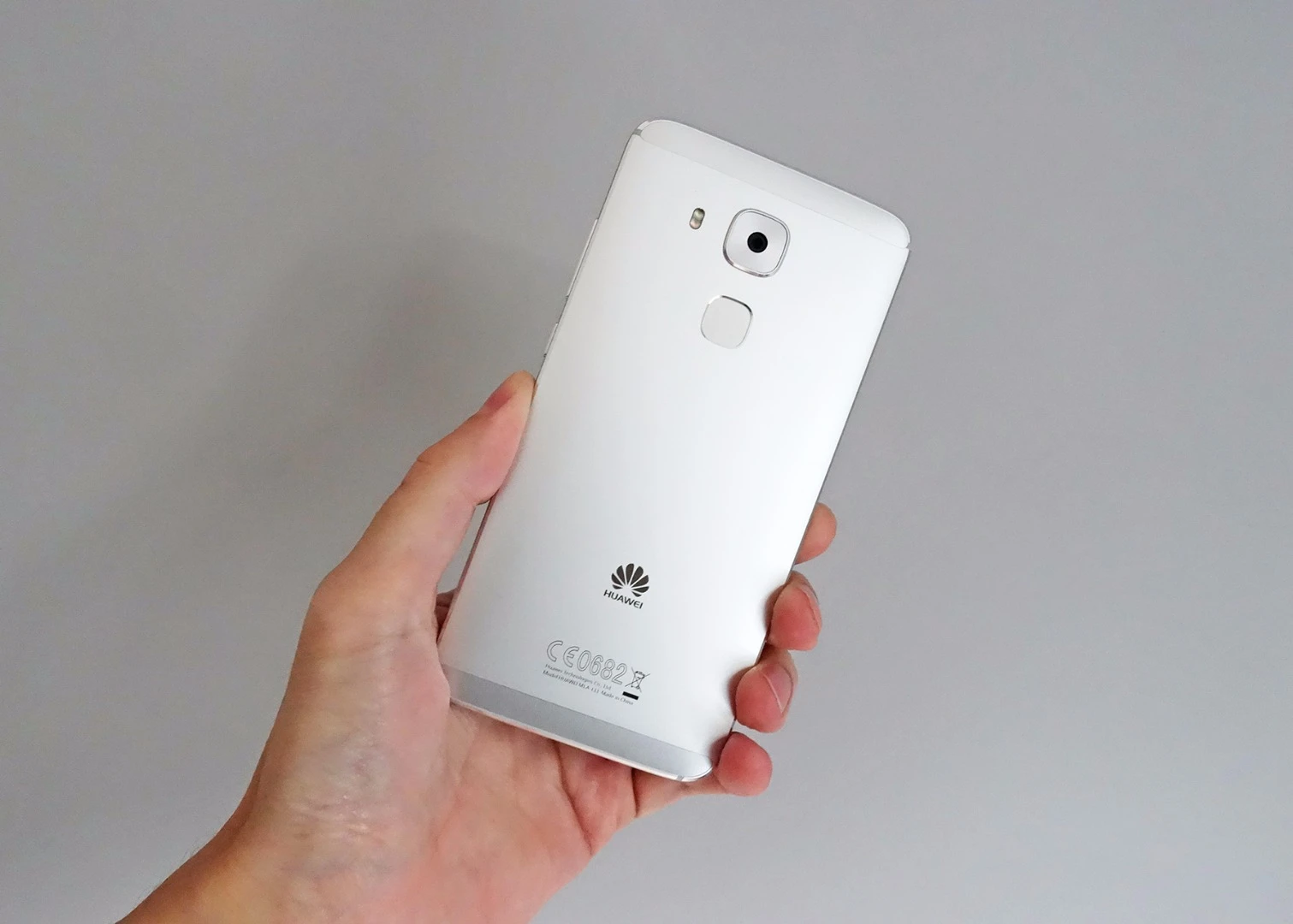Around the back, the Nova Plus has its camera lens in the center of the phone