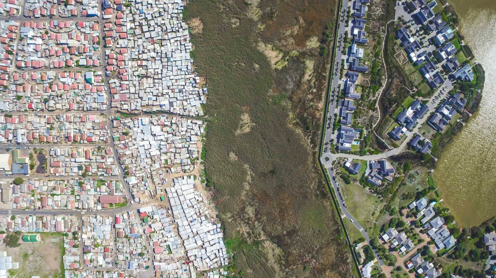 The Masiphumelele settlement is home to around 38,000, with many living in tin shacks