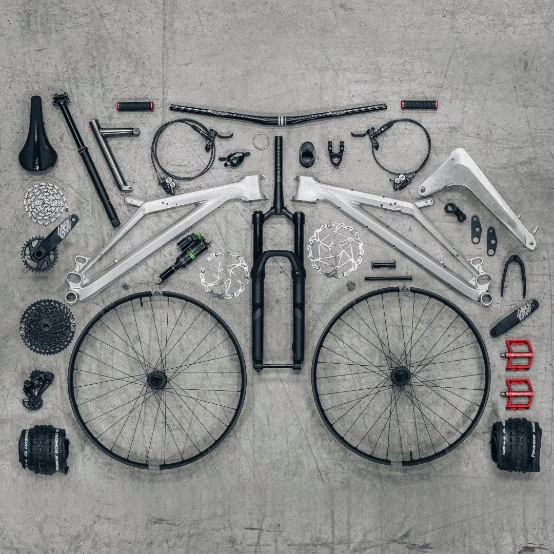 Component view of the Siryon electric mountain bike