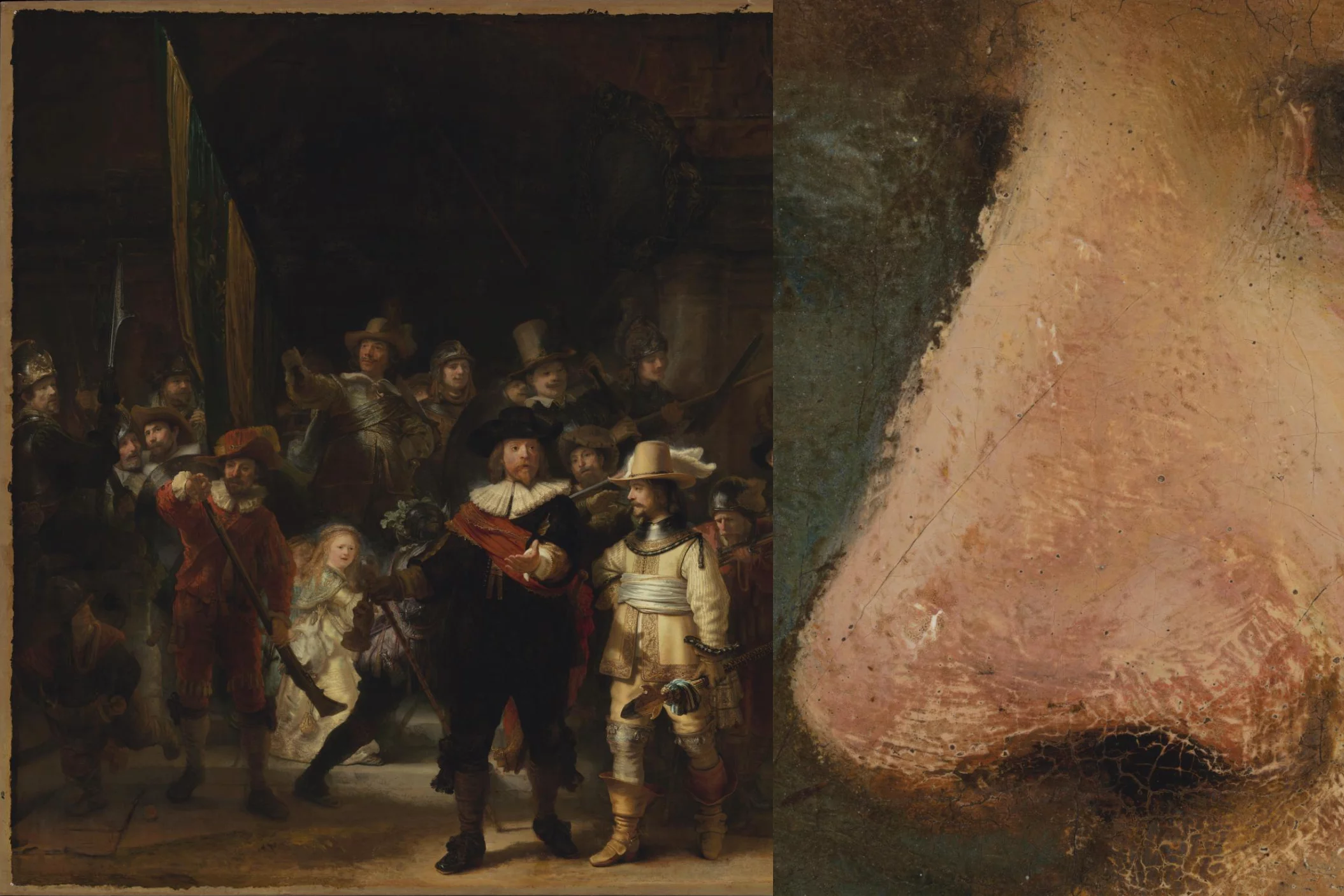 Rembrandt's Night Watch has been photographed in unprecedented detail, with each pixel representing an area smaller than a human blood cell