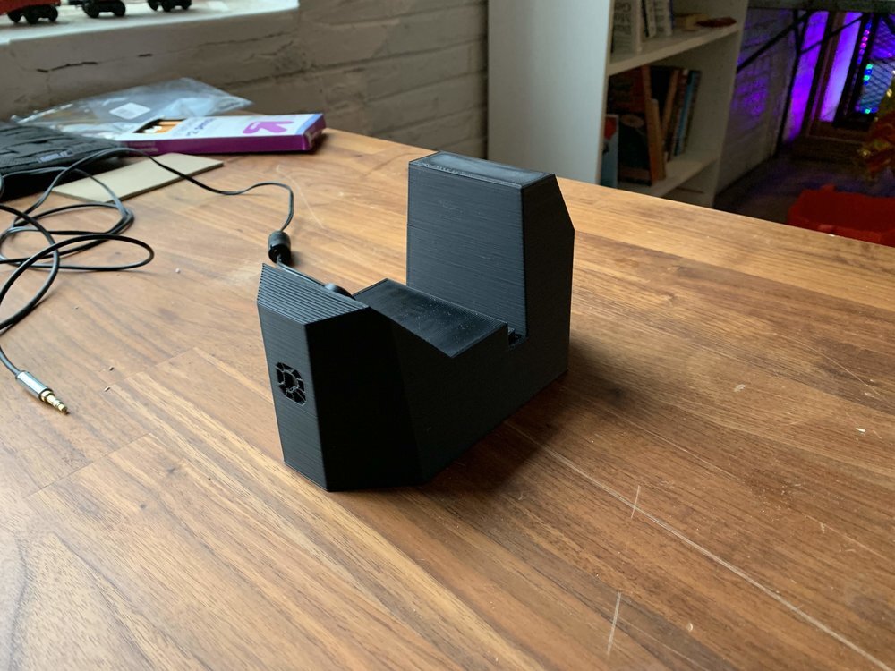 The current Plynth prototype features a Raspberry Pi and camera module housed with a 3D-printed enclosure