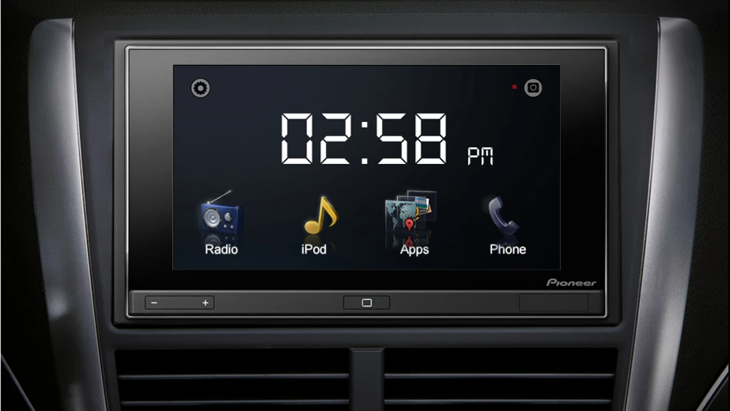 Pioneer's AppRadio features a 6.1-inch touchscreen display