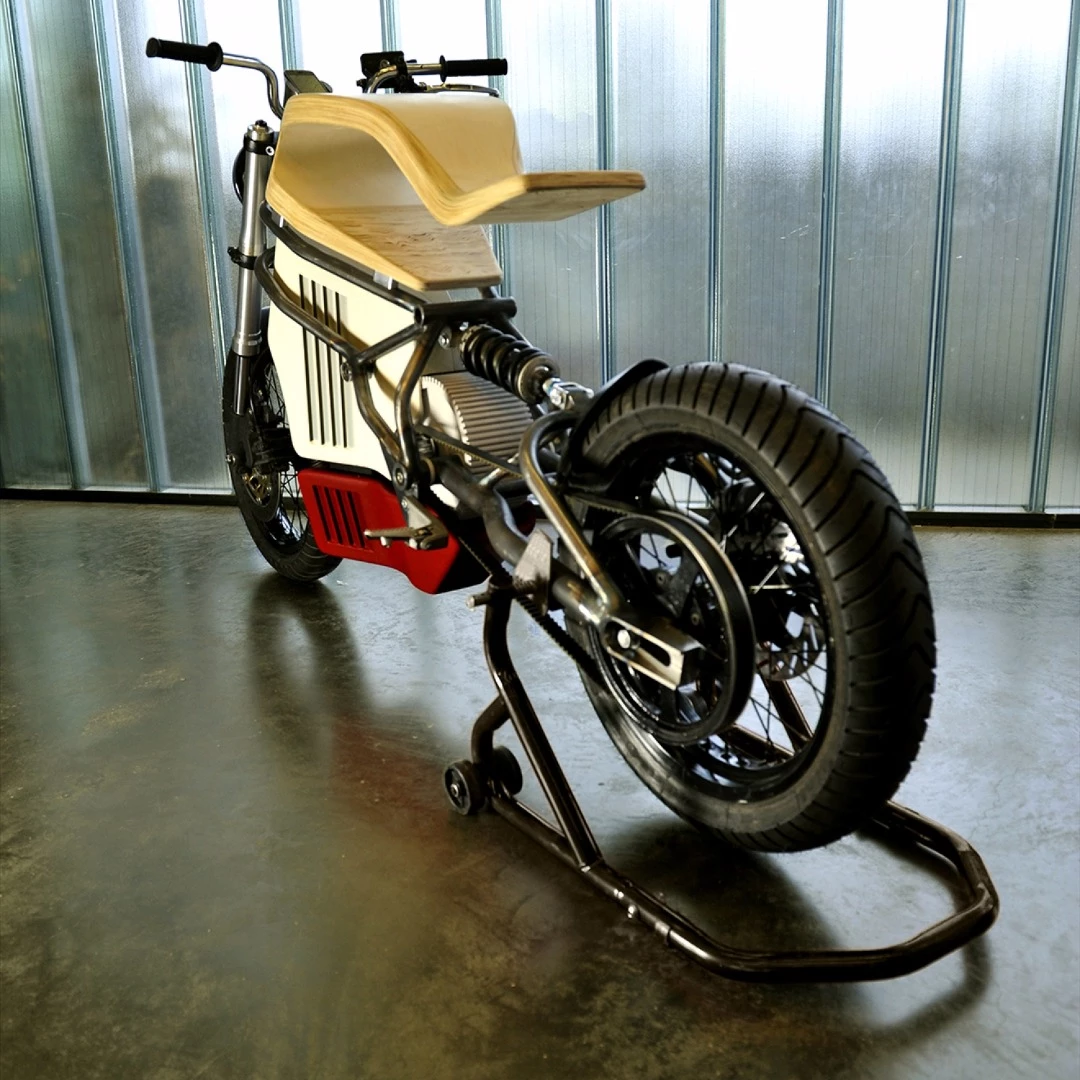Martin Hulin's e-Raw electric motorcycle: