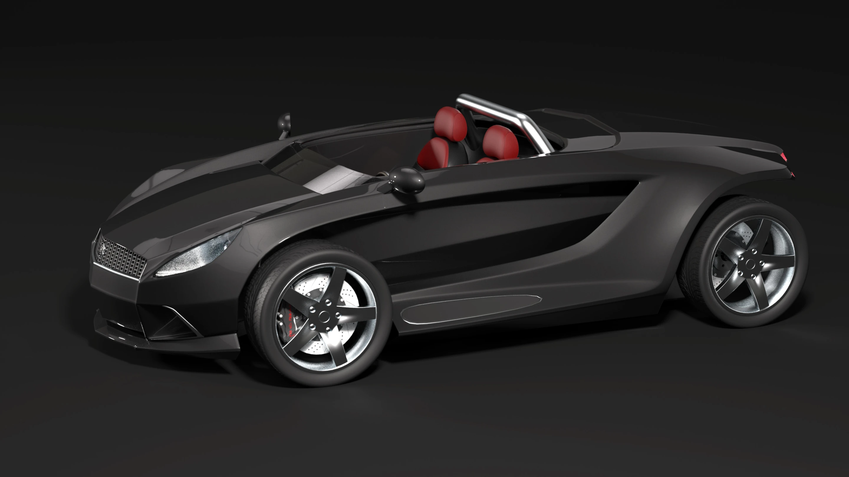 The Jo-Mojo electric roadster will have patented bullet-proof wheels