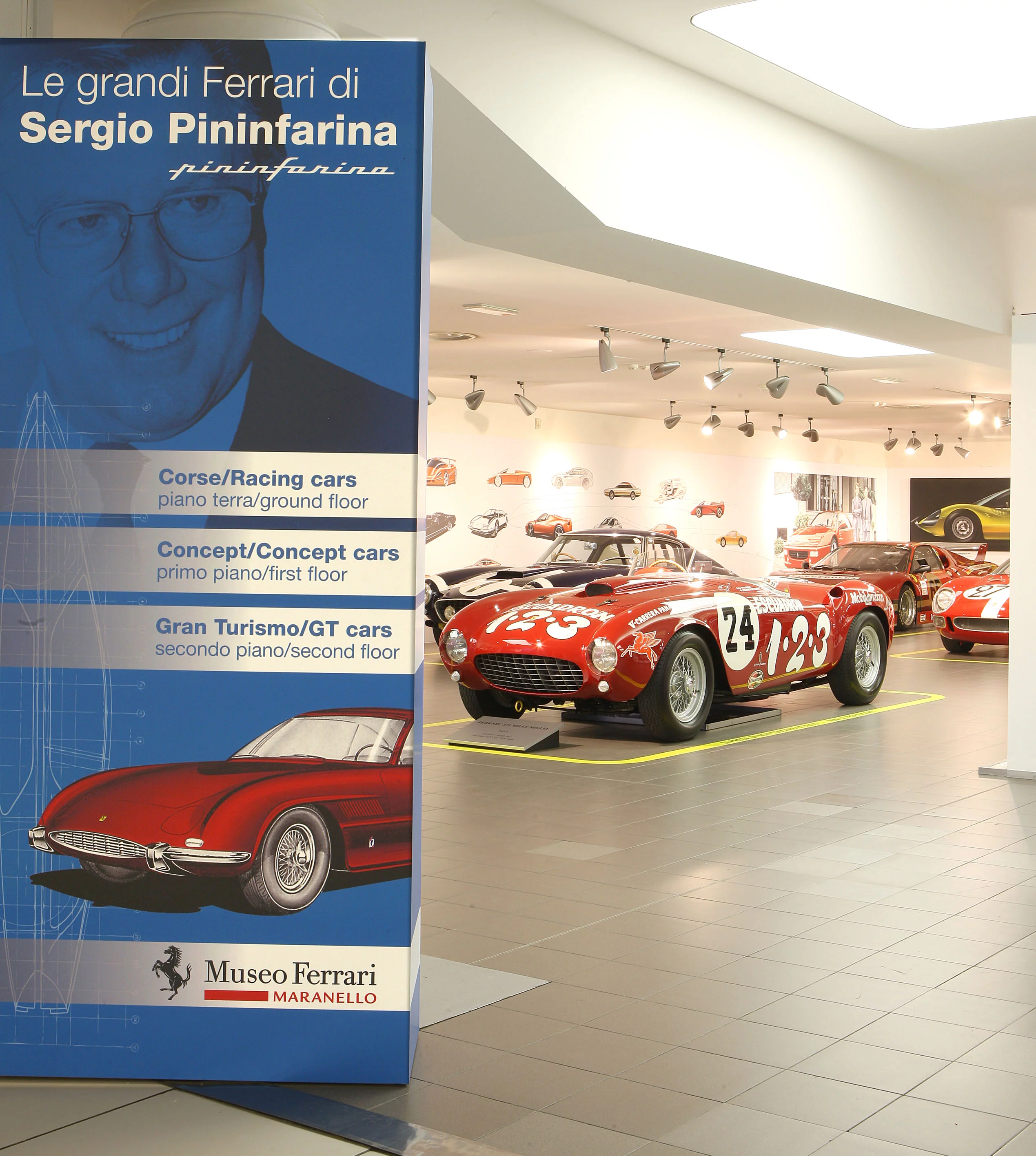 Ferrari hosts the "Great Ferraris of Sergio Pininfarina" at the Ferrari Museum in 2012-2013