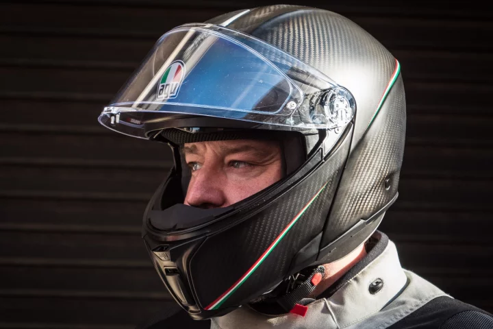 AGV SportModular: a flip face helmet that looks, feels and rides like a full face, but is lighter than Rossi's race helmet