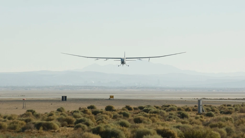 The Global Observer on its maiden flight in August 2010