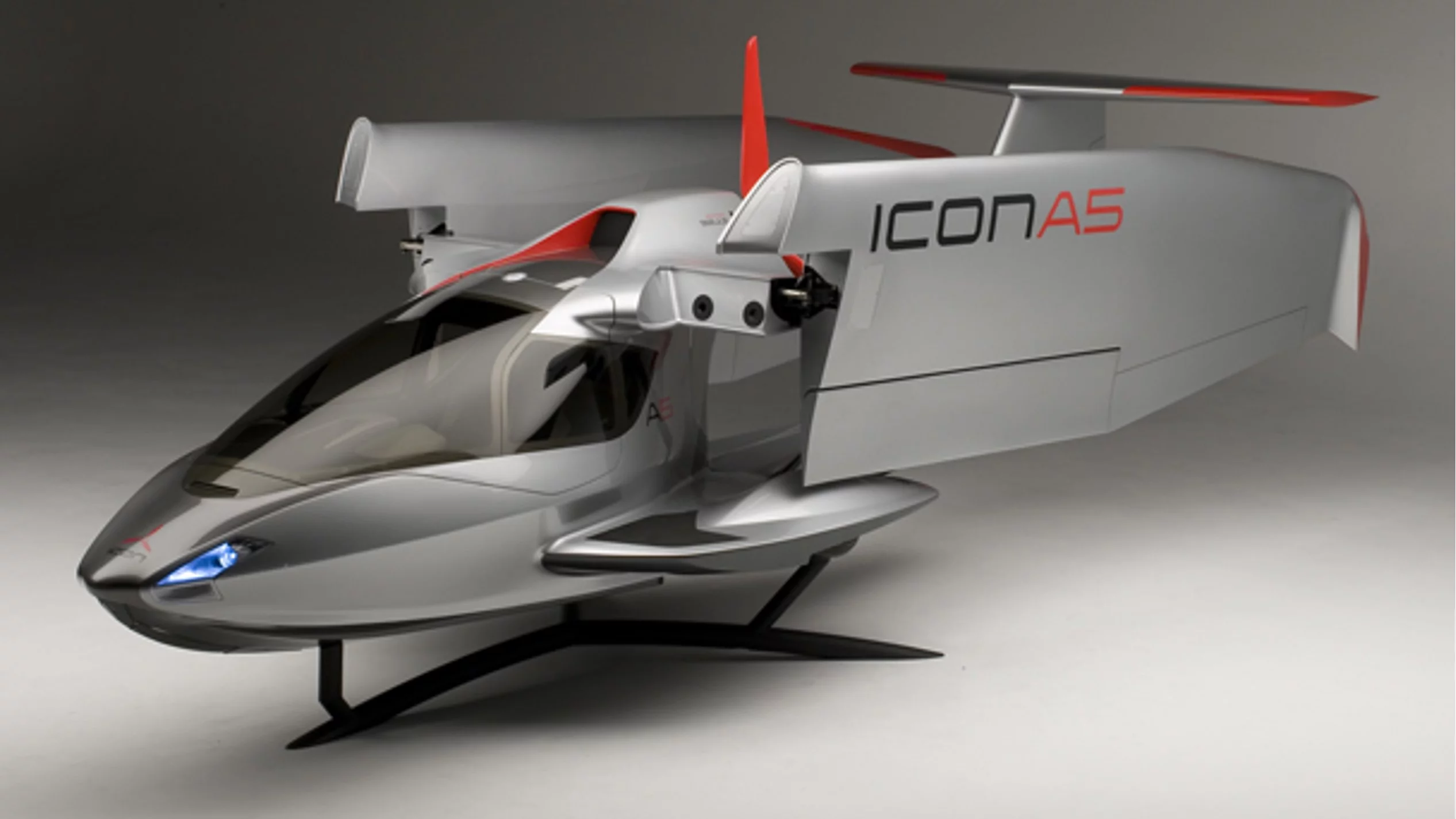 The ICON A5 in stowed position