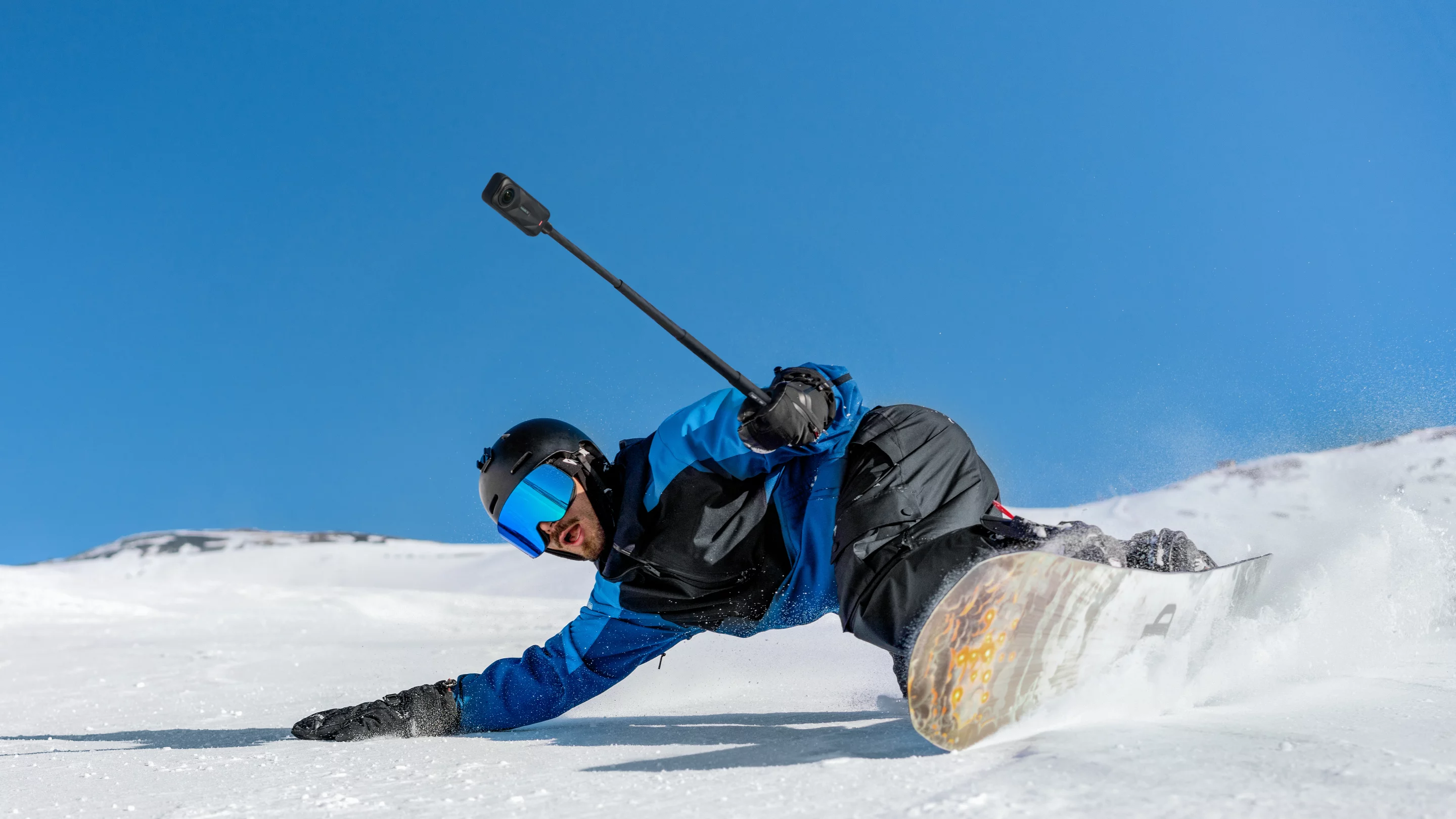 As before, the selfie stick will vanish while filming on the Insta360 X5