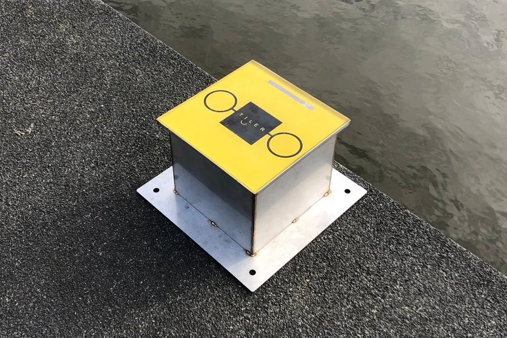 One of the complete charging tiles