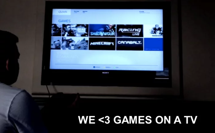 The Ouya UI in action