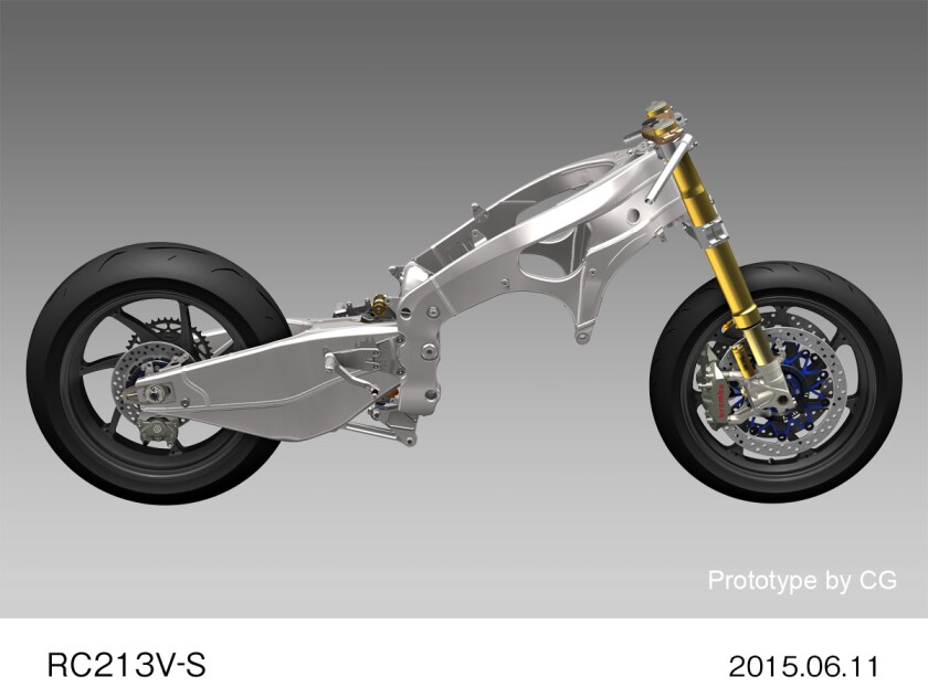 This frame body diagram could well belong to the RC213V