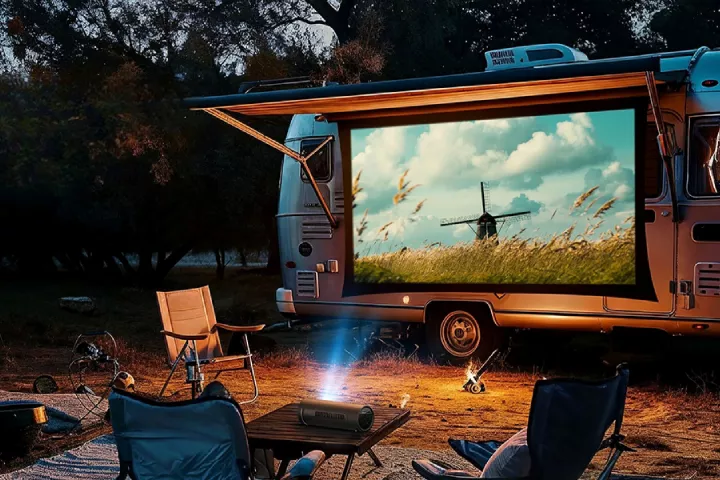 At camp or at home, the PicoFlix is ready to entertain