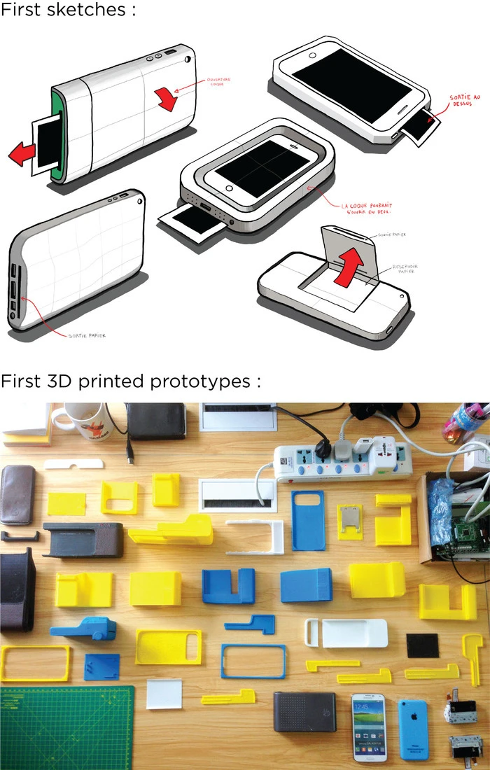 3D printouts of Prynt cases (Photo: Prynt)