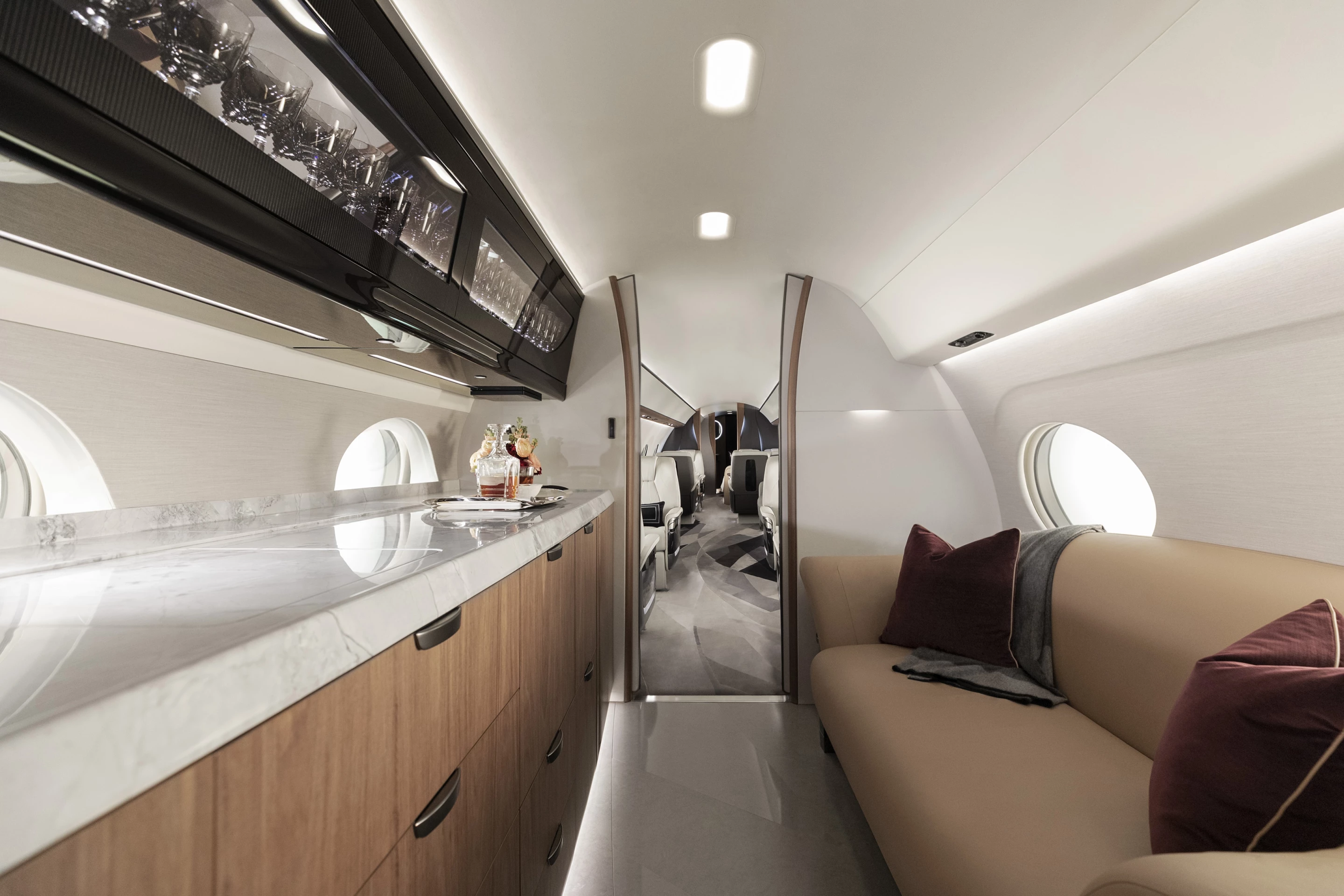 The Gulfstream G700 galley