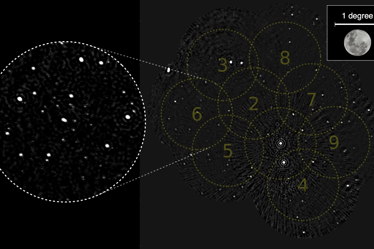 A 12-hour observation of an ASKAP test field (Image: Ian Heywood and the ACES team/CSIRO)