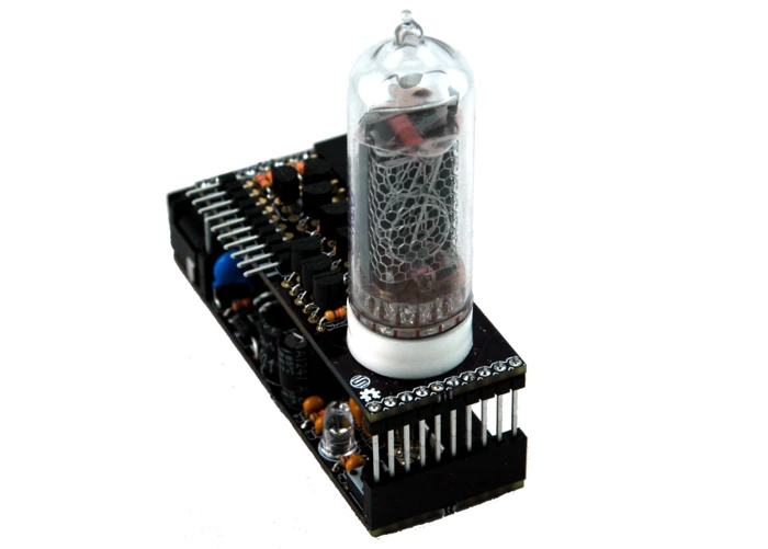 With an ATMEGA328p microcontroller running at 16 MHz and using the unmodified Arduino IDE (Integrated Development Environment), the IN-14 nixie tubes can be programmed to serve a variety of purposes