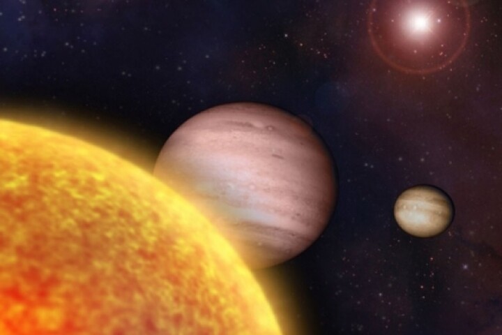 Artist's impression of the newly detected planets Photo courtesy KASI, CBNU, and ARCSEC