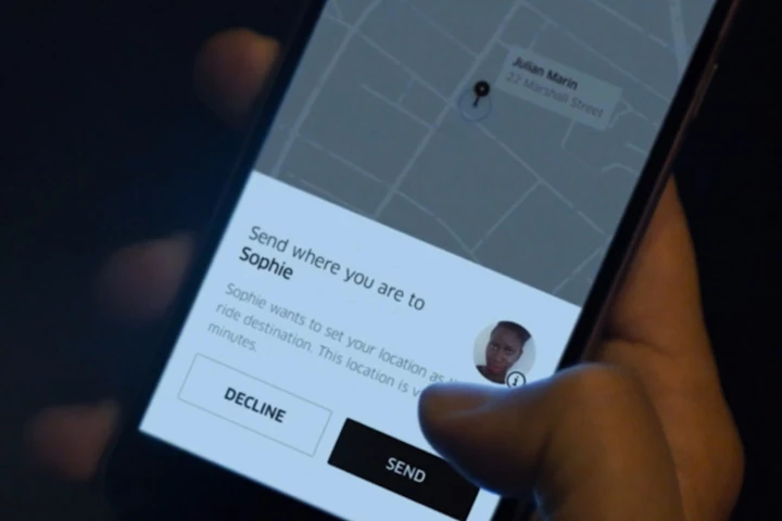 Uber users can now set friends in their contact list as their destination