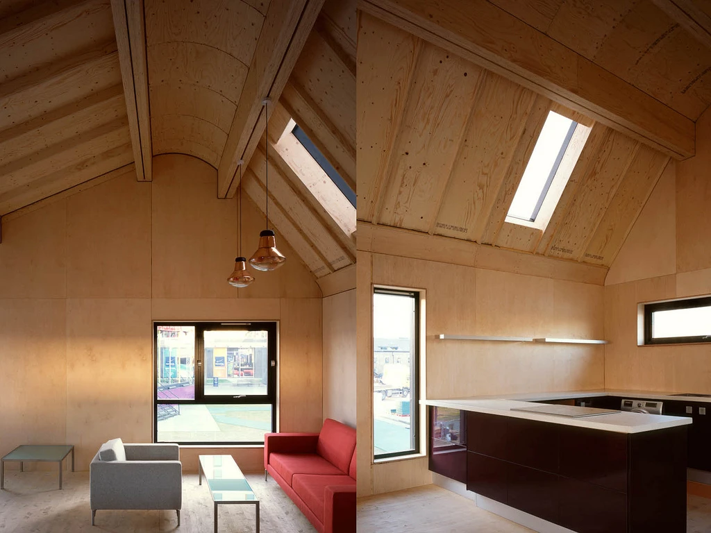 The home's thermal envelope conserves energy and minimizes heat loss