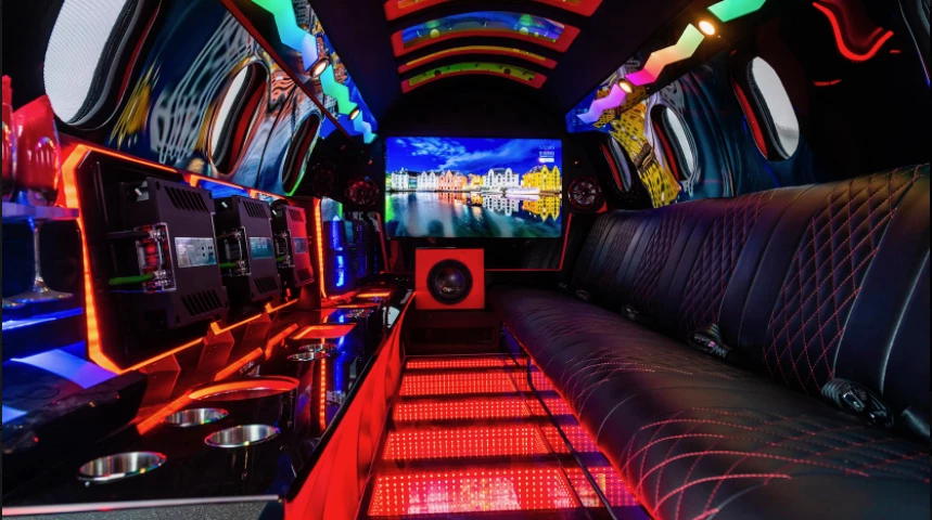 The Learmousine's funky cabin