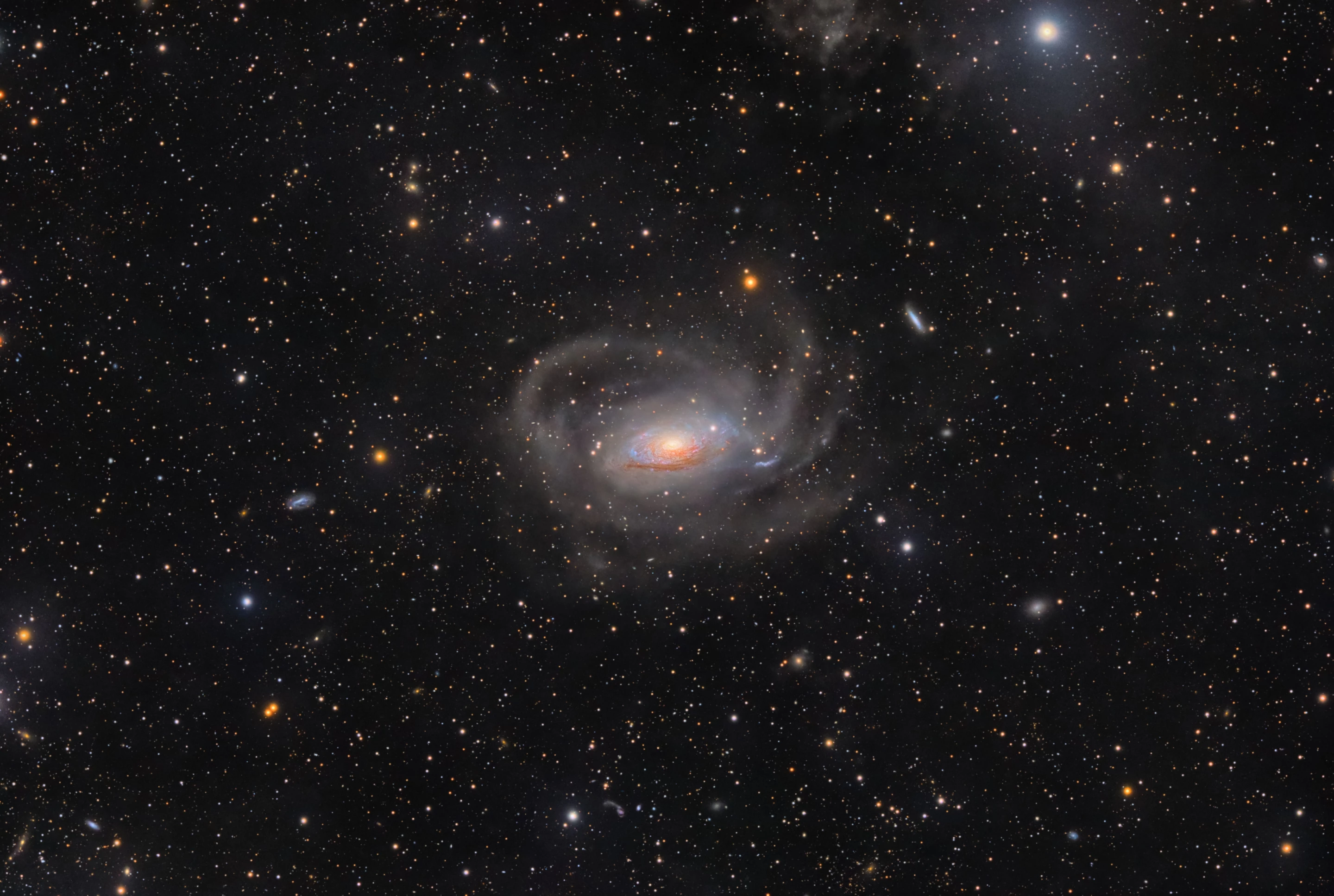 Galaxies Highly Commended: M63, The Tidal Streams Around the Sunflower Galaxy © Sophie Paulin, Jens Unger, Jakob Sahner (Germany). faint tidal streams stretch out from the Sunflower galaxy to a distance of 180,000 light-years