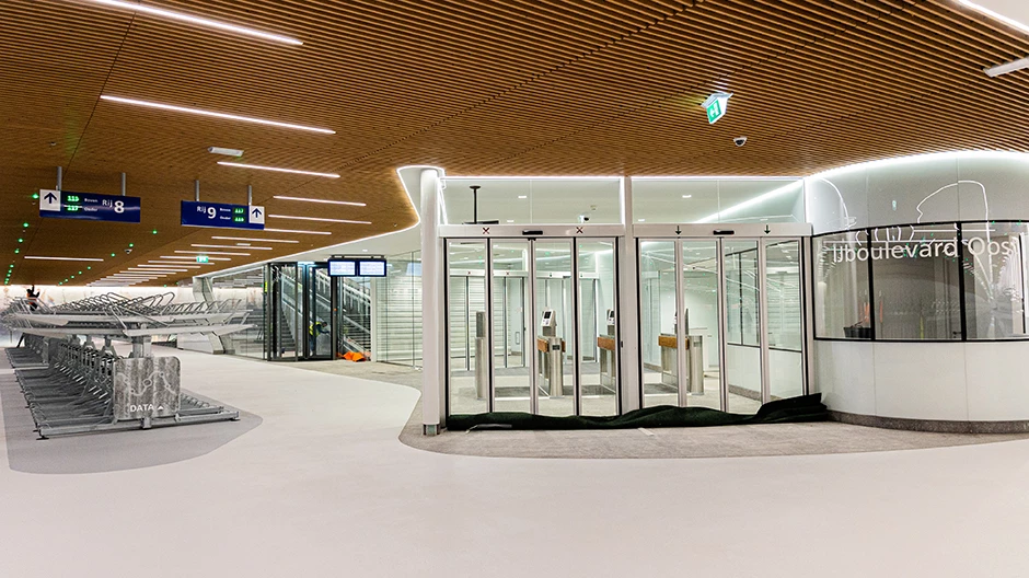 The IJboulevard underground parking facility is due to open in February, and will accommodate 4,000 parked bicycles