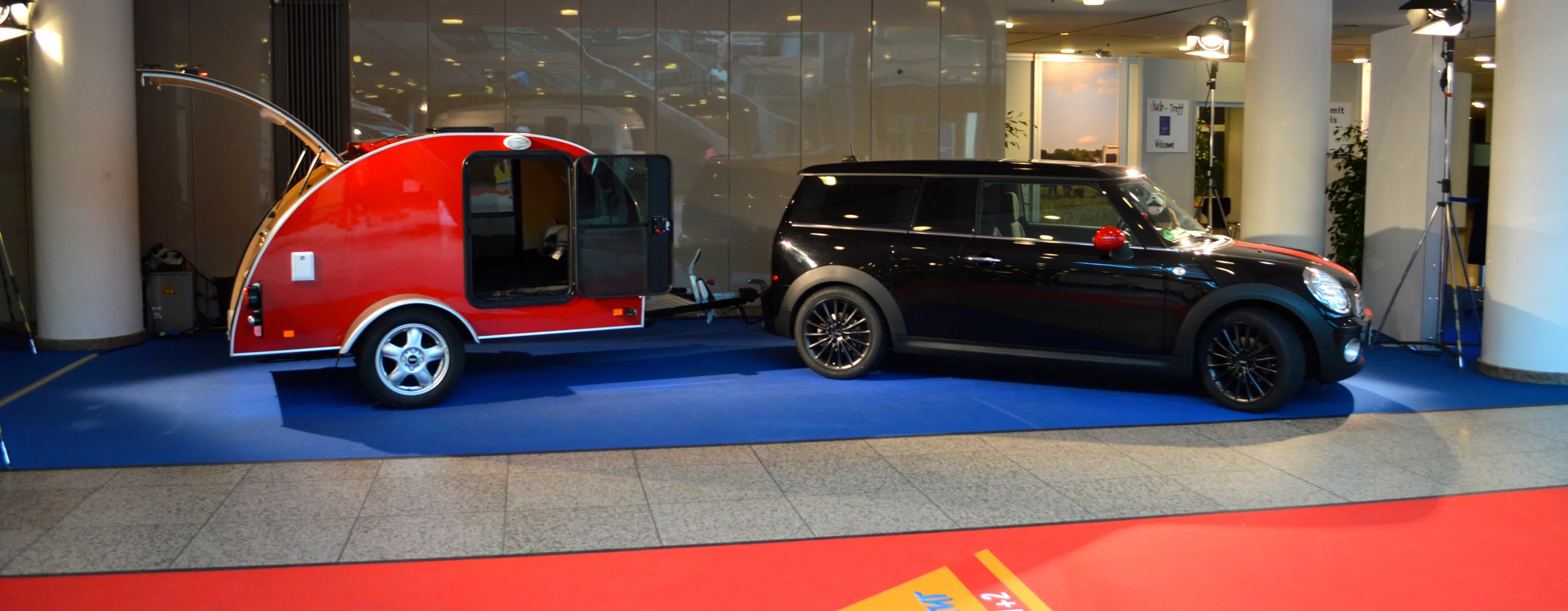 The Mini Cowley had a front and center display at Dusseldorf