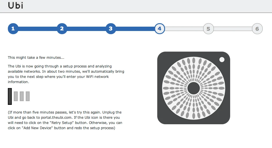 The setup process runs to about half a dozen screens, and is fairly straightforward