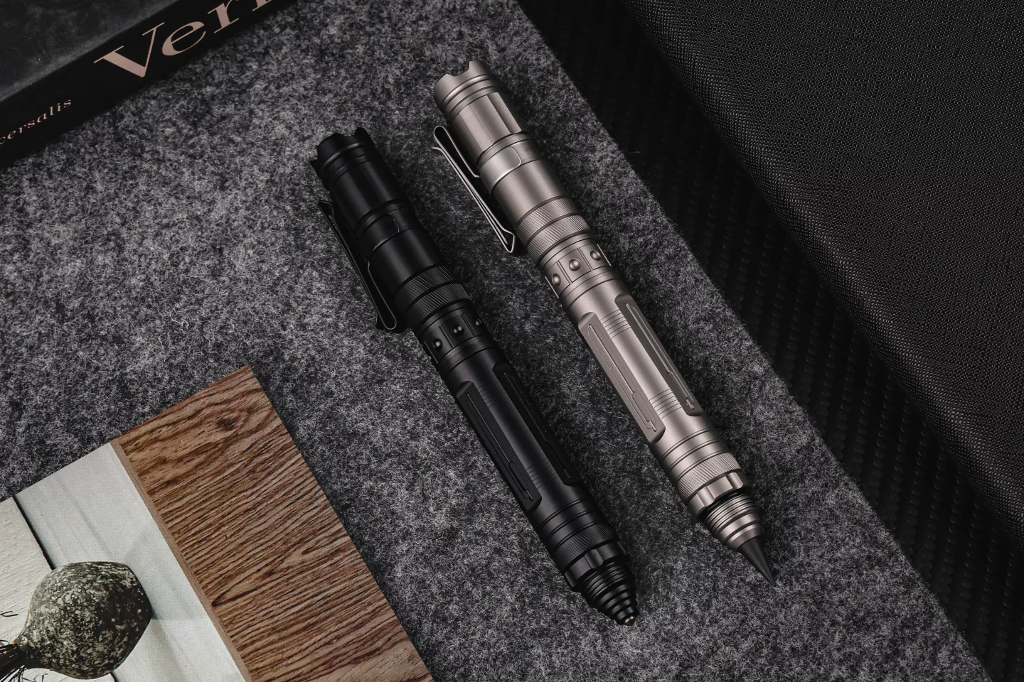 The VeroLite is available in Sandblasted Titanium or PVD Black finishes