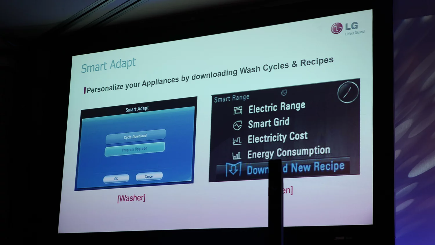 Smart Adapt lets you customize and update your LG appliance