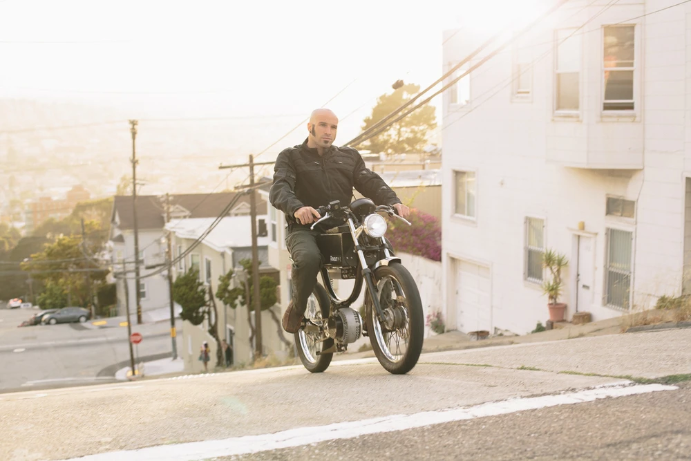 Bolt Motorbikes founder Nathan Jauvtis