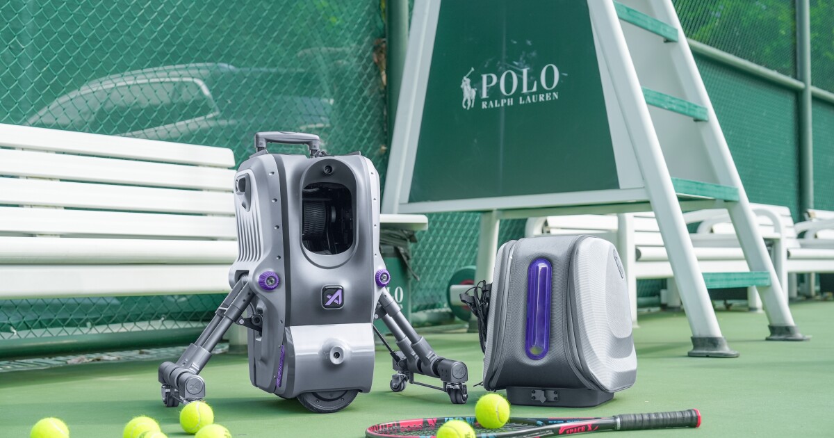 This robot tennis coach aims to improve your game