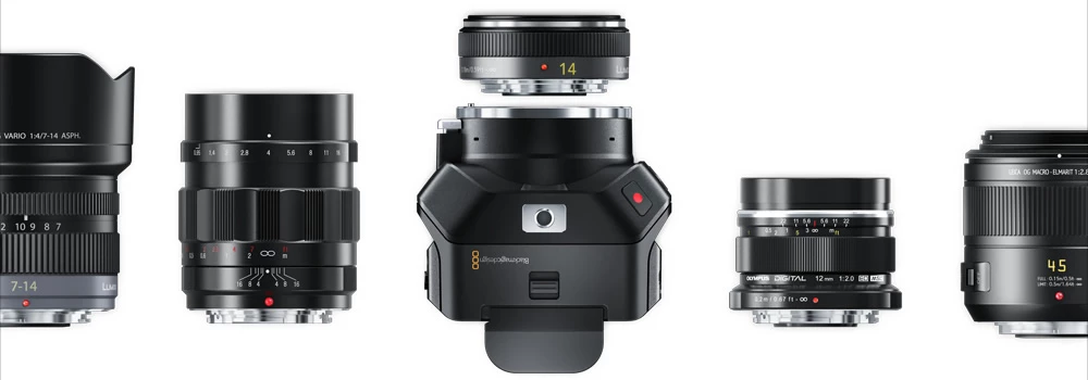 Blackmagic Micro Cinema Camera - micro 4/3rds lens mount opens up a massive range of lens options