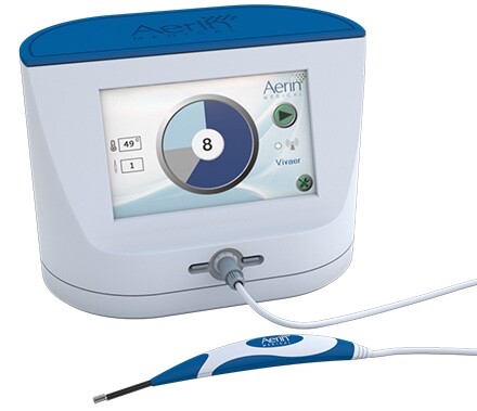 The Vivaer Nasal Airway Remodeling device applies radiofrequency energy to cartilage in the nose