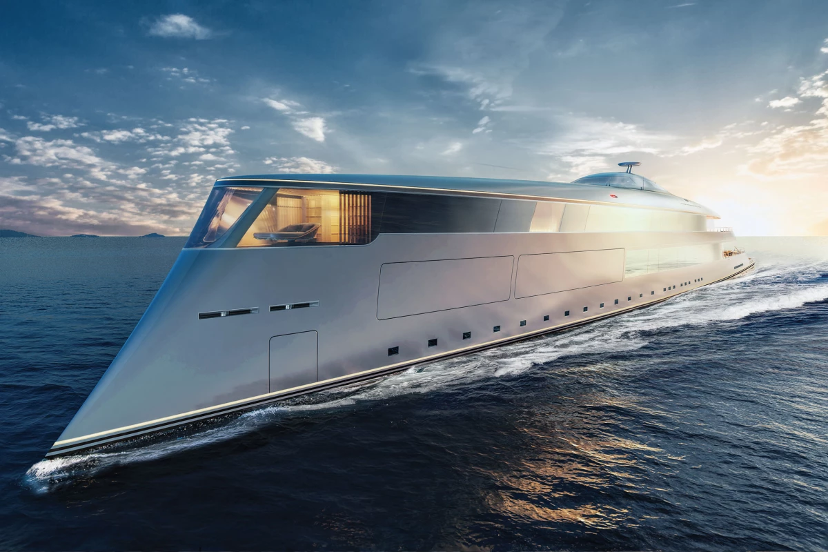 Sinot's hydrogen-powered Aqua superyacht is an extraordinary design