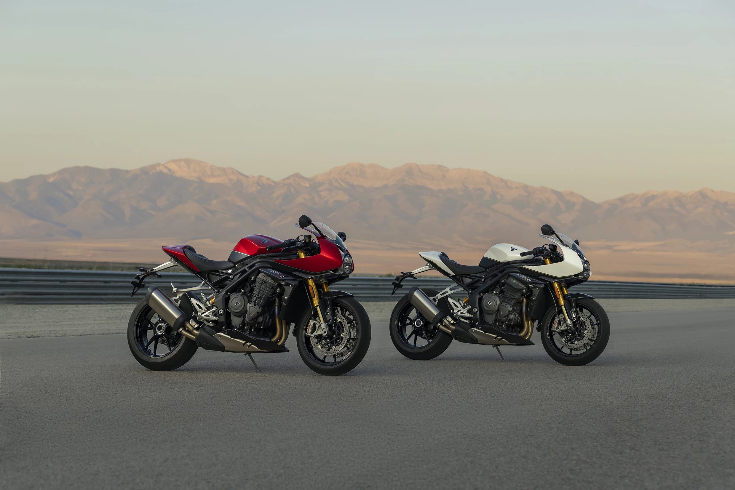 The Speed Triple 1200 RR debuts a pair of very smart paint jobs