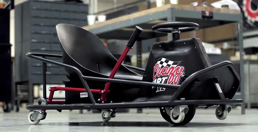 The Crazy Cart XL is a larger and more powerful version of the original Crazy Cart