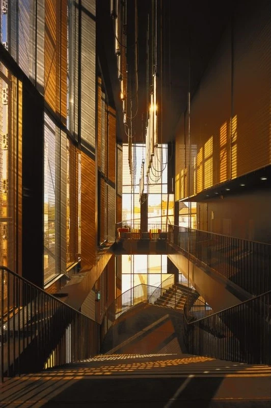 The stairwell of the Grand Théâtre d'Albi (Photo: Georges Fessy / DPA / Adagp.)