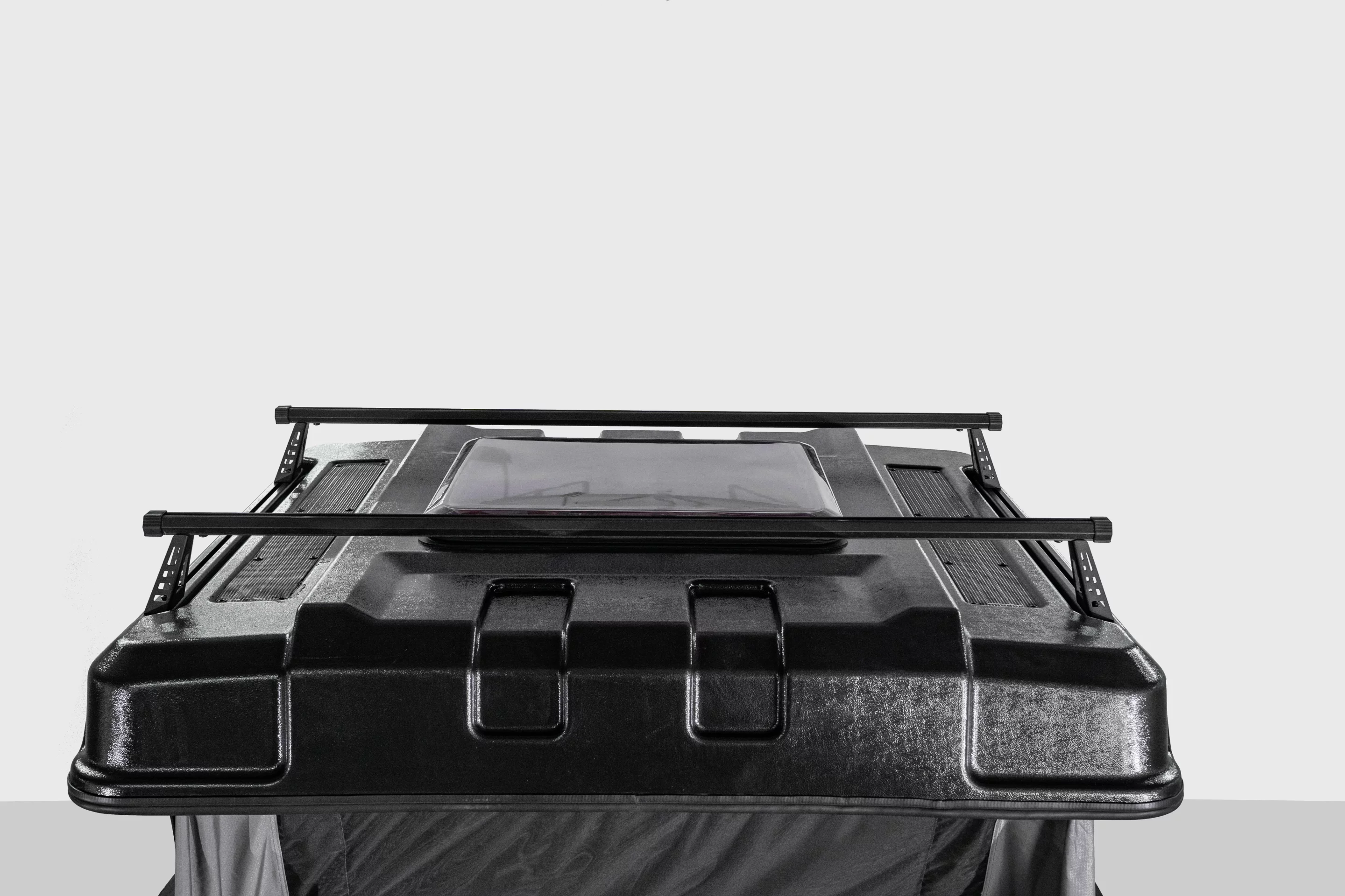 Crossbars on the roof let you carry up to 66 lb of gear to camp