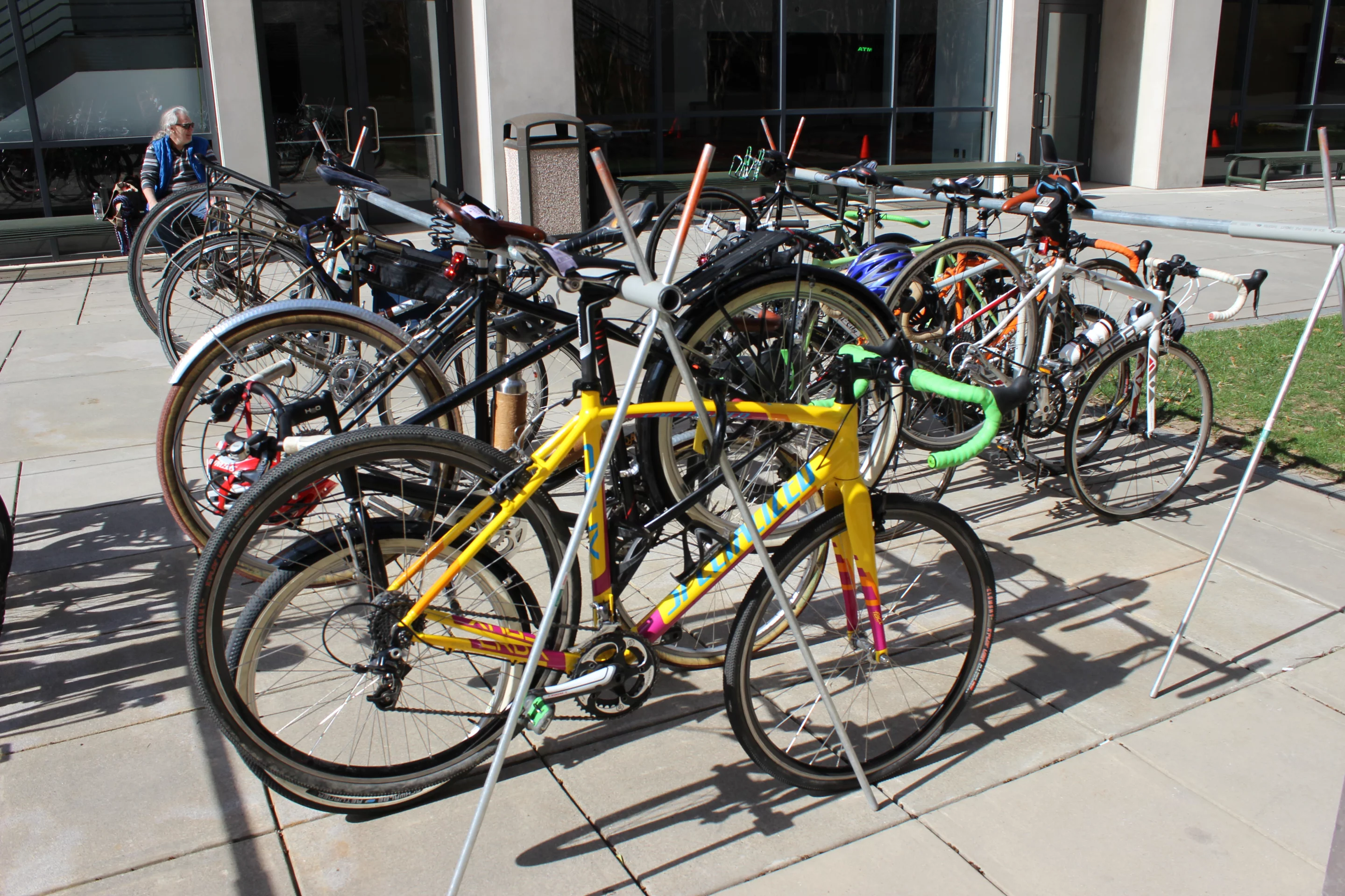 Although they weren't all handmade, some of the bikes in the parking area also looked pretty nice
