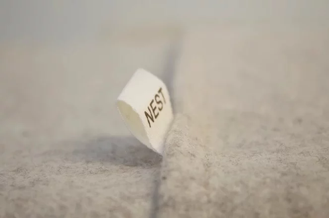 The Nest collection is made from natural Spruce wood, wool and cotton