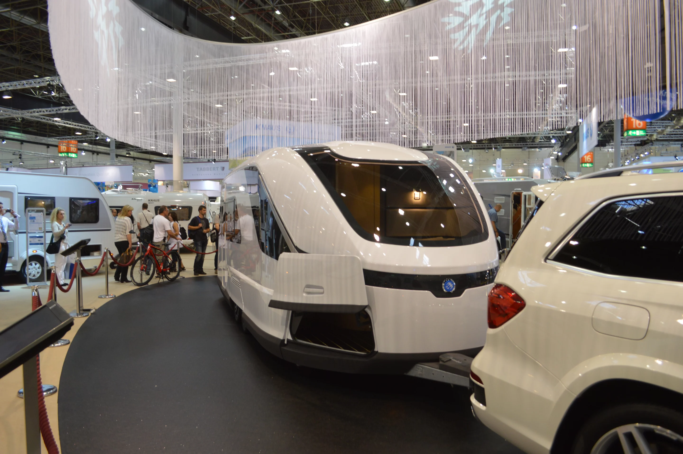 The Caravisio's triangular front-end limits wind resistance