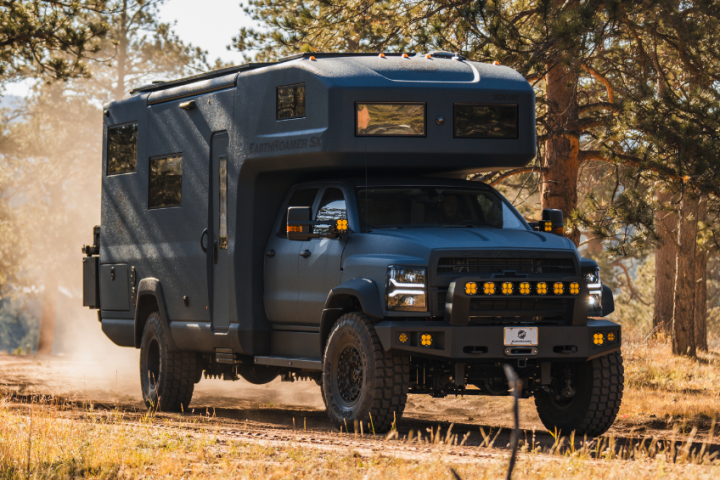 The all-new EarthRoamer SX starts at $995K but can rise quickly from there, depending upon options selected