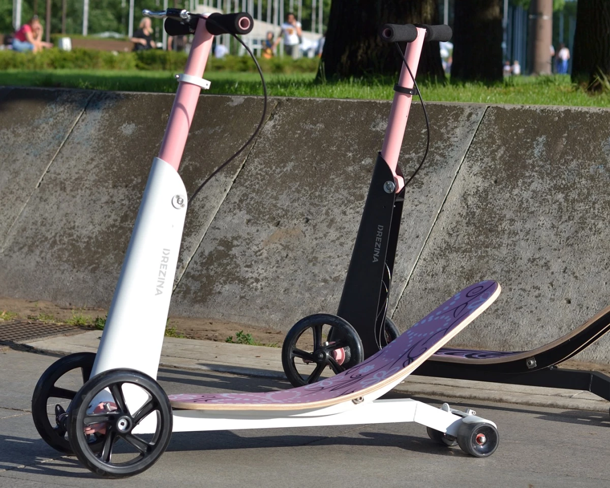 The Drezina is being offered in two sizes, for adults and children